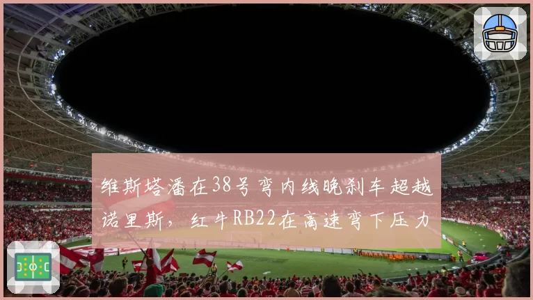 维斯塔潘在38号弯内线晚刹车超越诺里斯，红牛RB22在高速弯下压力调校占优，荷兰人连续第三年在匈牙利站夺冠，领先优势扩大至28分